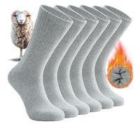 Benirap Mens Thermal Socks Merino Wool Socks Winter Thick Warm Sock Cushioned Moisture Wicking Athletic Sock for Hiking Walking Work Outdoor Sports, 3 Pairs