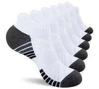 Benirap Mens Tranier Socks Cushioned Running Socks, Anti-Blister Cotton Ankle Sports Sock for Men Women Low Cut Breathable Athletic Sock(6 Pairs)