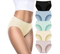 Benirap Womens Underwear Cotton Knickers Multipack, Ladies Panties Breathable Cotton Pants Comfy Hipster Briefs for Women