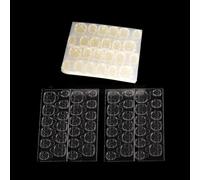 Benixmidart 1200Pcs 50 Sheets Double-Sided Nail Adhesive Tabs, Clear Nail Jelly Sticker Nail Glue Stickers Solid Glue for Press On Nails, False Nail Tips (50)