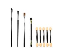 Benixmidart 9Pcs Makeup Brush Set, 1 Eyeliner Brush 1 Eyebrow Brush 7 Eyeshadow Brushes, Professional Makeup Brushes Double Ended Makeup Brushes (B)