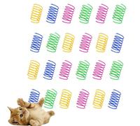 Benixmidart Cat Spring Toys, Interactive Cat Toy for Swatting, Hunting, and Grinding Teeth, 24Pcs