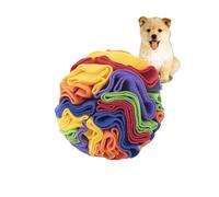 Benixmidart Dog Snuffle Ball, Interactive Dog Puzzle Feeder for Exercise, Sniff Training & Slow Feeding (Rainbow, 15CM)