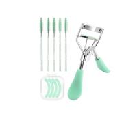 Benixmidart Eyelash Curlers, Lash Curler with Bonus 4Pcs Replacement Lash Pads& 5Pcs Eyelash Spoolies, Eyelash Curler Kit Portable Travel Eyelash Curler for Eyelash Extension (Green)