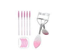 Benixmidart Eyelash Curlers, Lash Curler with Bonus 4Pcs Replacement Lash Pads& 5Pcs Eyelash Spoolies, Eyelash Curler Kit Portable Travel Eyelash Curler for Eyelash Extension (Leaf Pink)