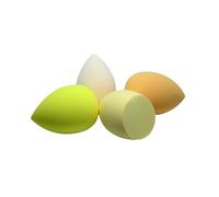 Benixmidart Makeup Sponges For Foundation, 4Pcs Soft Makeup Sponge Set Blending Sponge For Powder, Cream, Foundations or Liquid Application (Yellow)