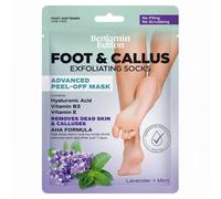 Benjamin Button BB® Luxury Foot Mask Socks - Exfoliate, Peel & Soften, Lavender & Mint in Opaque | Size: 1pc Benjamin Button Opaque 1pc