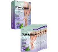 Benjamin Button® Luxury Foot Peel Mask - 5x Pairs | Removes Hard Dead Skin, Calluses & Cracked Heels| Shea Butter, Lavender & Mint | Exfoliating Treatment, Smooth Feet | Foot Spa, Moisturising Socks