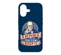 Benjamin Franklin A Republic If You Can Keep It Case for iPhone 17