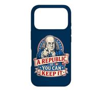 Benjamin Franklin A Republic If You Can Keep It Case for iPhone 17 Pro