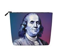 Benjamin Franklin Cosmetic Bag Casual Makeup Bag for Women Christmas Birthday Gifts Toiletry Accessories