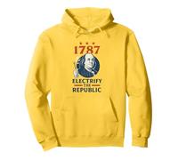 Benjamin Franklin Electrify The Republic Founding Father Pullover Hoodie