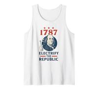 Benjamin Franklin Electrify The Republic Founding Father Tank Top