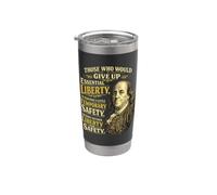 Benjamin Franklin Essential Liberty Quote Stainless Steel Insulated Tumbler