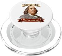 Benjamin Franklin First American Founding Father Portrait PopSockets PopGrip for MagSafe