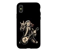 Benjamin Franklin Funny American President Rock Guitarist Case for iPhone X/XS