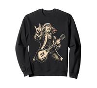 Benjamin Franklin Funny American President Rock Guitarist Sweatshirt