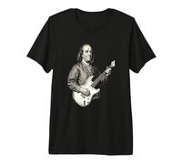 Benjamin Franklin Playing Guitar Premium T-Shirt