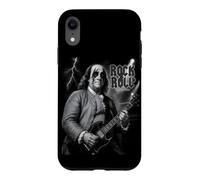 Benjamin Franklin Rock & Roll Guitar Vintage Music Lover Case for iPhone XR