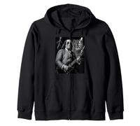 Benjamin Franklin Rock & Roll Guitar Vintage Music Lover Zip Hoodie