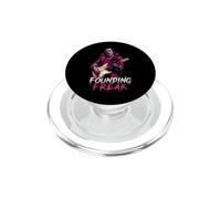 Benjamin Franklin Vampire Playing Guitar Founding Freak Goth PopSockets PopGrip for MagSafe