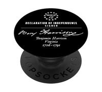 Benjamin Harrison Signature Declaration Of Independence PopSockets Adhesive PopGrip