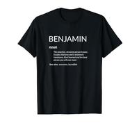 Benjamin is The Best Funny Name Definition Ben Benjamin Value Graphic T-Shirt, Men, Black, S