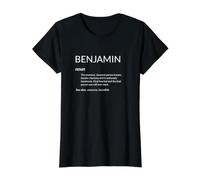 Benjamin is The Best Funny Name Definition Ben Benjamin Value Graphic T-Shirt, Women, Black, S