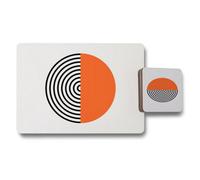 Benjamin Tate Design 12 Piece Placemat And Coaster Set With Designer Artwork 11X8