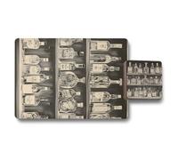 Benjamin Tate Design 12 Piece Placemat And Coaster Set With Designer Artwork 11X8 Placemats