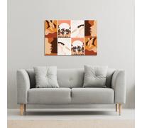 Benjamin Tate Design abstract & floral collages, landscape scenes (Canvas Print) / 101 x 77 x 4cm in Natural | Size: 101 x 77 x 4 cm Benjamin Tate Design Natural 101 x 77 x 4 cm