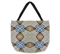Benjamin Tate Design Abstract Geometric Roughly Hatched Shapes Tote Bat Designer Style