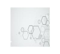 Benjamin Tate Design Abstract Hexagon Splash Back in Natural Benjamin Tate Design Natural