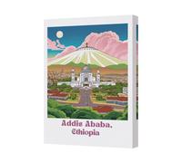 Benjamin Tate Design Addis Ababa Ethiopia Canvas Wall Art Print Handmade In The United Kingdom