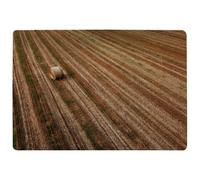 Benjamin Tate Design Aerial View Of Hay Bale Fields Designer Special Soft Home Rug