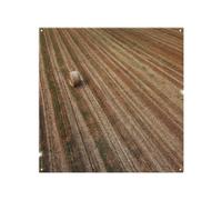 Benjamin Tate Design Aerial View Of Hay Bale Fields Designer Splash Back Designer Style