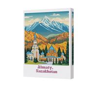 Benjamin Tate Design Almaty Kazakhstan Canvas Art Print Mountain Landscape Wall Decor