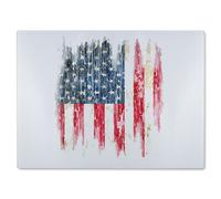 Benjamin Tate Design American Grunge Flag Glass Chopping Boarddesigner Style
