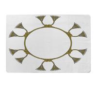 Benjamin Tate Design Ancient Egyptian Lotus Motifs Rug in Natural | Size: Large Benjamin Tate Design Natural Large