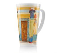 Benjamin Tate Design Ancient Egyptian Writing Latte Mug, Stunning Designer Mug Fit For Any Home, Treat Yourself Or A Loved One