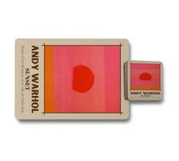 Benjamin Tate Design Andy Warhol Sunset Placemat And Coaster Set Designer Artwork Wood Base 12 Pieces Edition