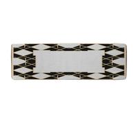 Benjamin Tate Design Art Dco Diamond Border Runner Special Soft Home Rug