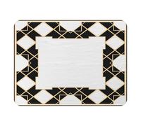 Benjamin Tate Design Art Deco Diamond Border Blanket in Natural | Size: 120 cm x 150 cm Benjamin Tate Design Natural 120 cm x 150 cm