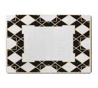 Benjamin Tate Design Art Deco Diamond Border Designer Special Soft Home Rug