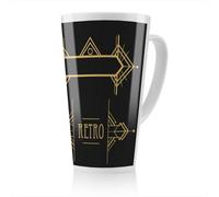Benjamin Tate Design Art Deco Retro Latte Mug, Stunning Designer Mug Fit For Any Home, Treat Yourself Or A Loved One