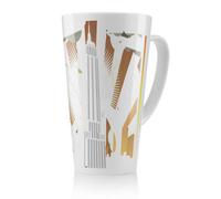 Benjamin Tate Design Art Deco Skyscraper Latte Mug, Stunning Designer Mug Fit For Any Home, Treat Yourself Or A Loved One