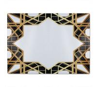 Benjamin Tate Design Art Deco Star Border Glass Chopping Boarddesigner Style