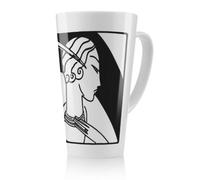 Benjamin Tate Design Art Deco Woman Latte Mug, Stunning Designer Mug Fit For Any Home, Treat Yourself Or A Loved One