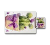 Benjamin Tate Design Artisan Cactus Garden Placemats And Coasters Set Fine Art Print Collection Limited Edition