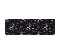 Benjamin Tate Design Astronaut Catches A Comet Runner Rug in Natural | Size: 67 cm x 230 cm Benjamin Tate Design Natural 67 cm x 230 cm